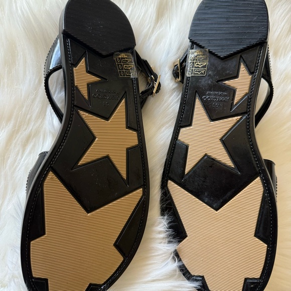 Jimmy Choo Lance Black lance flat Jelly Sandals size 41 - Picture 7 of 13